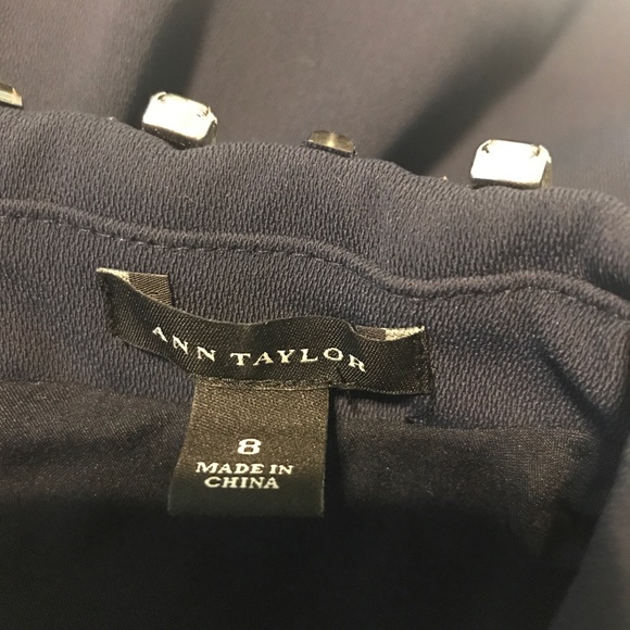 Dress w/Jacket / Navy with black trim /worn once - Picture 4 of 6